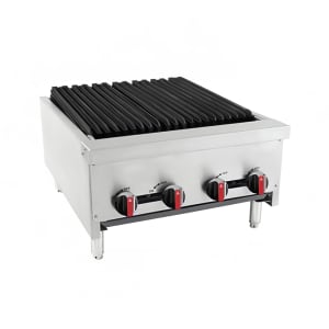 012-BACGG244 24" Gas Charbroiler w/ Cast Iron Grates, Convertible