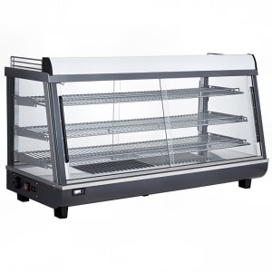 012-BMTSC48 48" Dual Service Countertop Heated Display Case - (3) Shelves, 120v