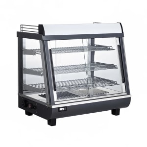 012-BMTSC27 27" Dual Service Countertop Heated Display Case - (3) Shelves, 120v