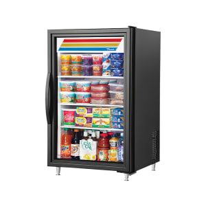 598-GDM7BK 24" Countertop Display Refrigerator w/ Front Access - Swing Door, Black, 115v