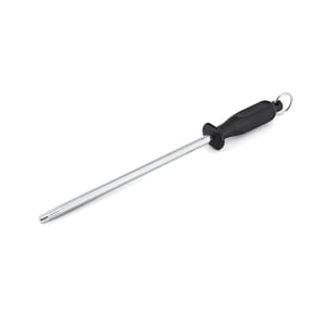 383-5265072 10" Diamond Sharpening Steel w/ Black Composite Nylon Handle