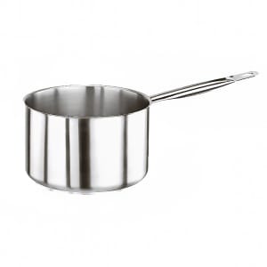 095-1100612 7/8 qt Aluminum/Stainless Steel Saucepan w/ Rounded Handle