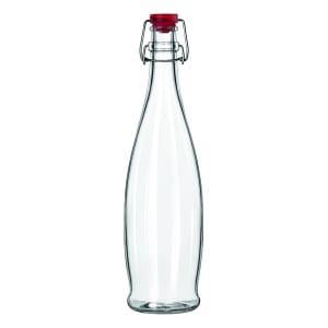 634-13150034 1 liter Water Bottle w/ Clear Wire Bail Lid