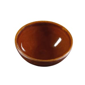 893-BCBRRP61 6 oz Round Snack Bowl - Ceramic, Cinnamon Ripple