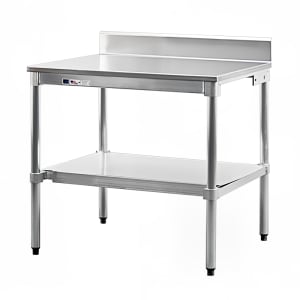 098-30US72KD Undershelf for Work Table w/ Knock Down Frame, 72" x 30", Aluminum