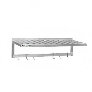 098-1121PR T-Bar Wall Mounted Shelf, 36"W x 20"D, Aluminum