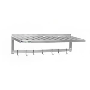 098-1122PR T-Bar Wall Mounted Shelf, 48"W x 20"D, Aluminum