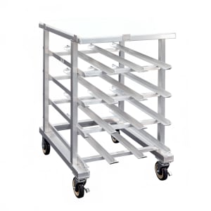 098-1227 41"H Mobile Can Rack w/ (72) #10 or (96) #5 Capacity