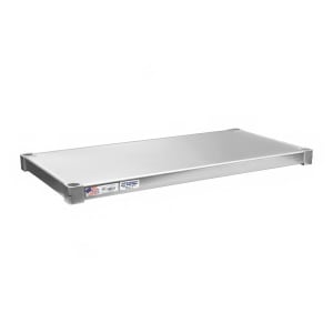 098-1530S Aluminum Solid Shelf - 30"W x 15"D