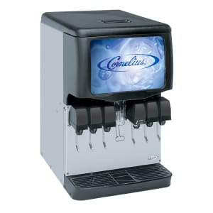653-621053404 Countertop Cube Ice & Soft Drink Dispenser - 150 lb Storage, Cup Fill, 115v