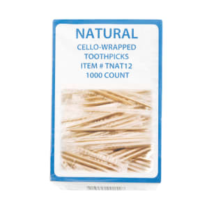 285-TNAT12 Cello Wrapped Wood Toothpicks