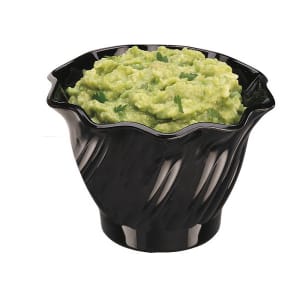 144-SRB5110 5 oz Swirl Bowl - Plastic, Black