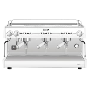 102-VETRO3GTCW Semi Automatic Espresso Machine w/ (3) Groups, (2) Steam Valves, & (1) Hot Water Valve - 220v/1ph
