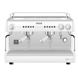 102-VETRO2GTCW Semi Automatic Espresso Machine w/ (2) Groups, (2) Steam Valves, & (1) Hot Water Valve - 220v/1ph