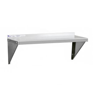 098-92094 Solid Wall Mounted Shelf, 48"W x 18"D, Aluminum
