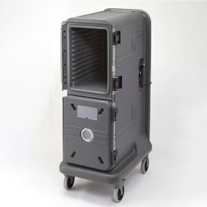 144-PCU800HH615 Pro Cart Ultra™ Hot Insulated Food Carrier w/ (8) Pan Capacity, Charcoal Gray, 115v