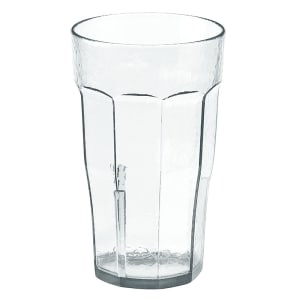 144-LT6152 6 oz Clear Hammered Plastic Tumbler