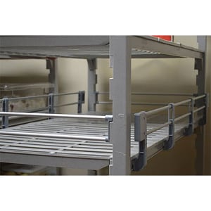144-ESR1424151 Camshelving® Elements Full Shelf Rail Kit - 24"L x 14"W x 4 1/4"H, Soft Gray