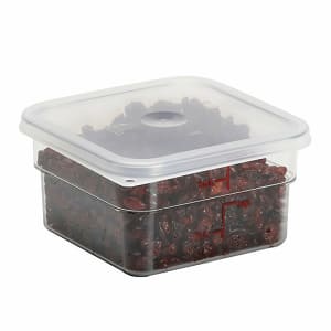 144-2SFSCW135 2 qt Square Food Storage Container - CamSquare®, Clear