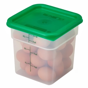 144-4SFSPP190 4 qt Square Food Storage Container - CamSquare®, Plastic, Translucent