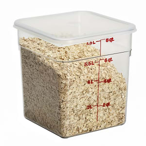 144-8SFSCW135 8 qt Square Food Storage Container - CamSquare®, Clear