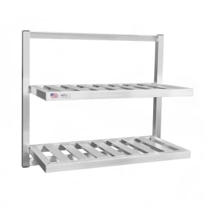 098-98301 T-Bar Wall Mounted Shelf, 36"W x 16"D, Aluminum