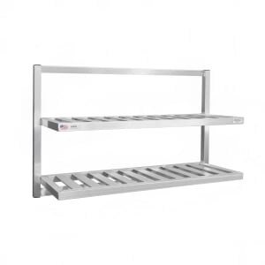 098-98213 T-Bar Wall Mounted Shelf, 48"W x 16"D, Aluminum