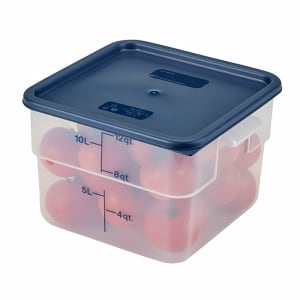 144-12SFSPP190 12 qt Square Food Storage Container - CamSquare®, Polypropylene, Translucent