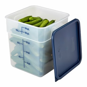 144-18SFSPP190 18 qt Square Food Storage Container - CamSquare®, Polypropylene, Translucent