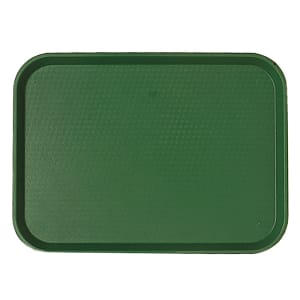 144-1418FF119 Plastic Fast Food Tray - 17 3/4"L x 13 4/5"W, Sherwood Green