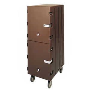 144-1826DTCSP131 Camcart® Insulated Food Carrier w/ (24) Pan Capacity, Security Package, Brown