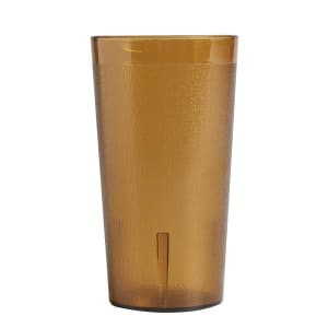 144-3200P2153 32 oz Amber Textured Plastic Tumbler