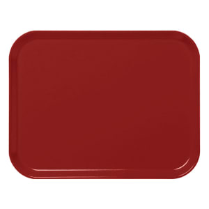 144-3253CL675 Fiberglass Camlite® Cafeteria Tray - 20 7/8"L x 12 3/4"W, Steel Red