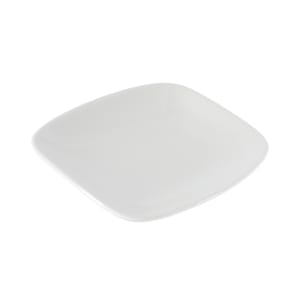 893-WHOBL11 6" x 5" Oblong X Squared Chef's Plate - Ceramic, White