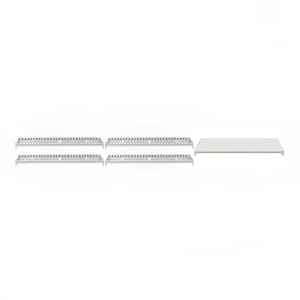144-CPSK2160VS5480 Camshelving® Premium Polymer Louvered/Solid Shelf Plate Kit - 21" x 60", Speckled Gray