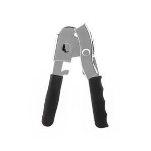 229-10444BK 3 3/4" Chrome Plated Manual Can Opener, Black