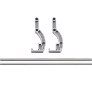 144-CPR48S151 Camshelving® Premium Side Shelf Rail Kit - 48"L x 4 1/4"H, Soft Gray