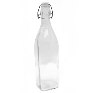 229-RSB33 34 oz Prima Collection Resealable Bottle, Glass, Transparent