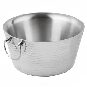 229-WBT14 14 1/2" Wave Ice Bucket - Double-Wall, Stainless