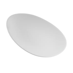 893-WHOP91 Oval Orbit Plate - 9 1/2" x 7 3/4", Ceramic, White