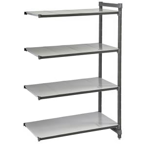 144-CBA214884S4580 Camshelving Basics Solid Add-On Shelf Kit - 4 Shelves, 48"L x 21"W x...