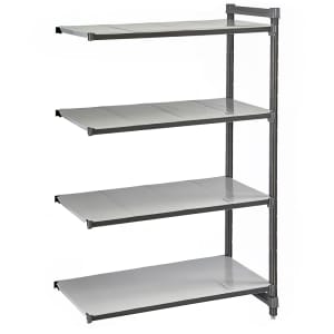 144-CBA215472S4580 Camshelving Basics Solid Add-On Shelf Kit - 4 Shelves, 54"L x 21"W x...