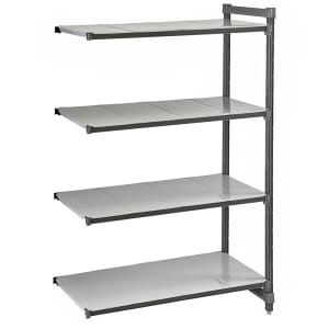 144-CBA215484S4580 Camshelving Basics Solid Add-On Shelf Kit - 4 Shelves, 54"L x 21"W x...