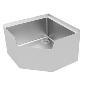 009-9OP44CDF Floor Mount Mop Sink w/ 12"D Bowl, Drop Front