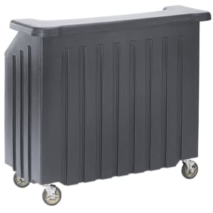 144-BAR540615 54" Cambar® Portable Bar - 80 lb Ice Sink, Speed Rail, Charcoal Gray