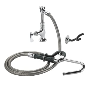 381-20203L Deck Mount Pot Filler Faucet w/ 72" Hose & Hook Nozzle