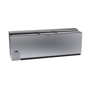 381-BC96SS 96" Forced Air Bottle Cooler - Holds (852) 12 oz Bottles, Stainless, 115v