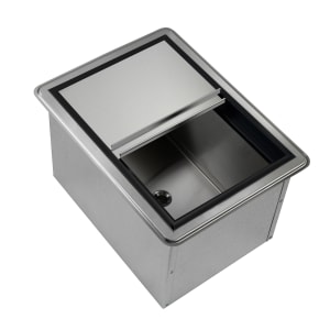 381-D278 20" x 15" Drop In Ice Bin w/ 50 lb Capacity - Insulated, Stainless