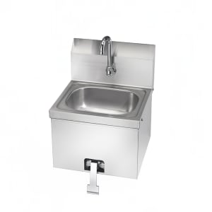 381-HS15 Wall Mount Commercial Touchless Hand Sink w/ 14"L x 10"W x 6"D Bowl, Gooseneck Faucet