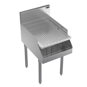 Regency Stainless Steel Underbar Drainboard - 12 x 21